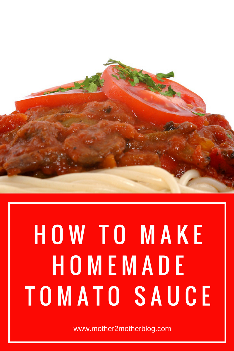 how to make homemade tomato sauce