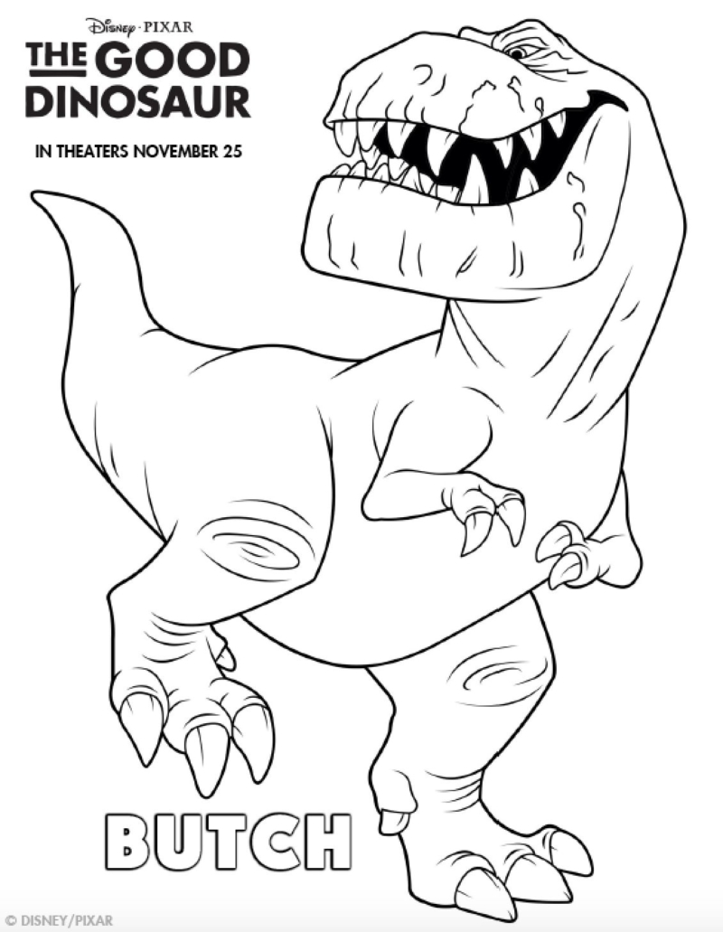 Good Dinosaur coloring pages