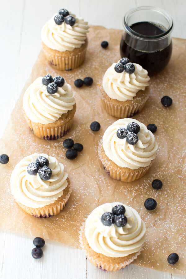 cupcake ideas, blueberry recipes