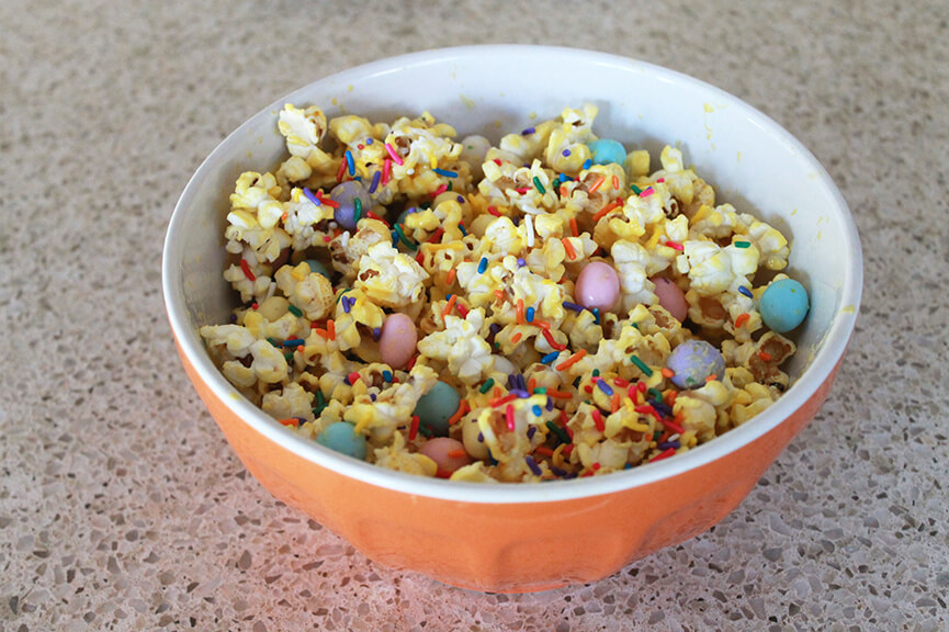 Easter snack ideas, Easter popcorn