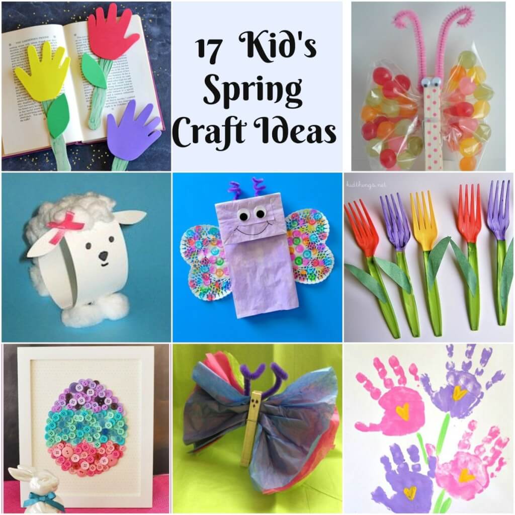 kid's spring crafts 