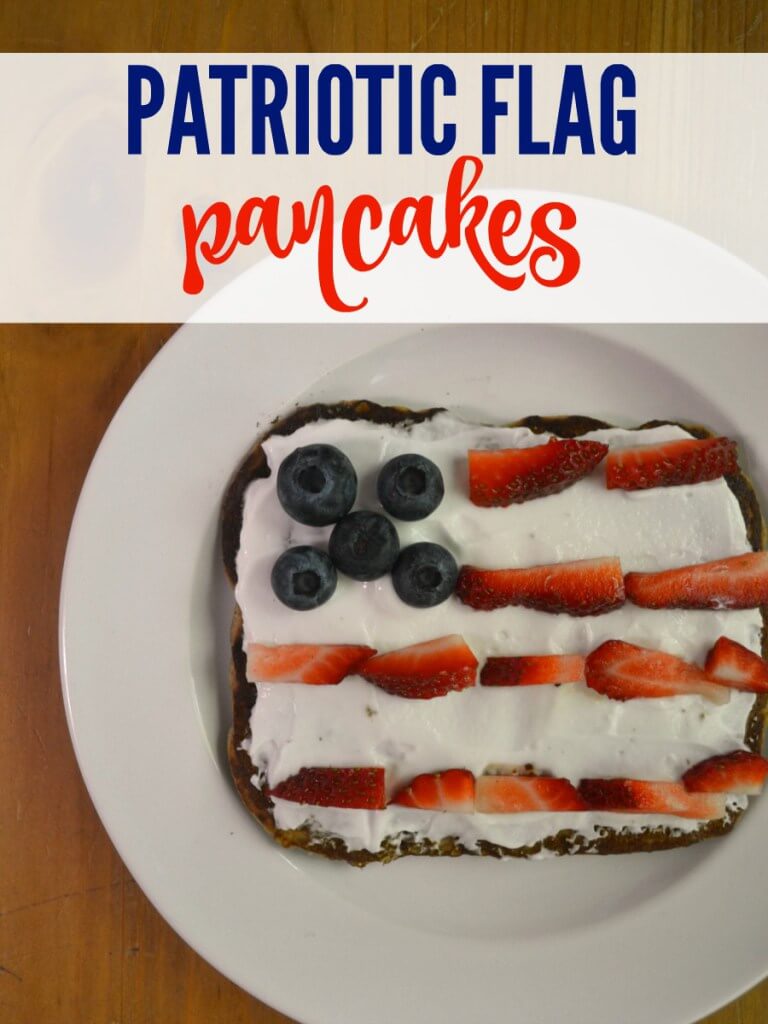 patriotic foods, flag pancakes 