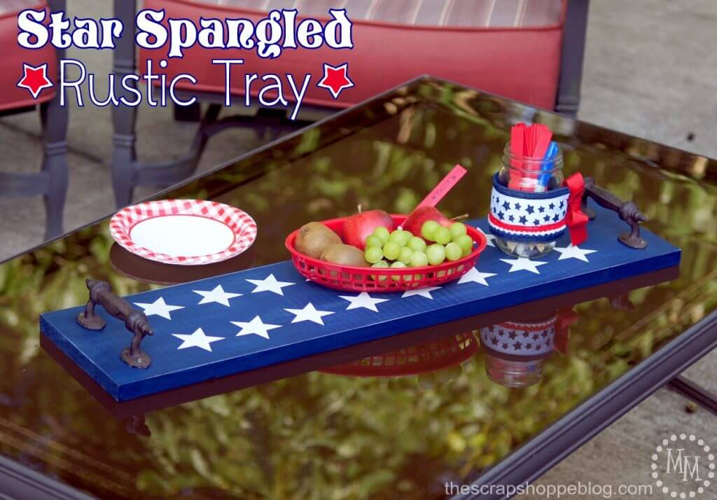patriotic DIY, patriotic trays, patriotic decorating ideas 