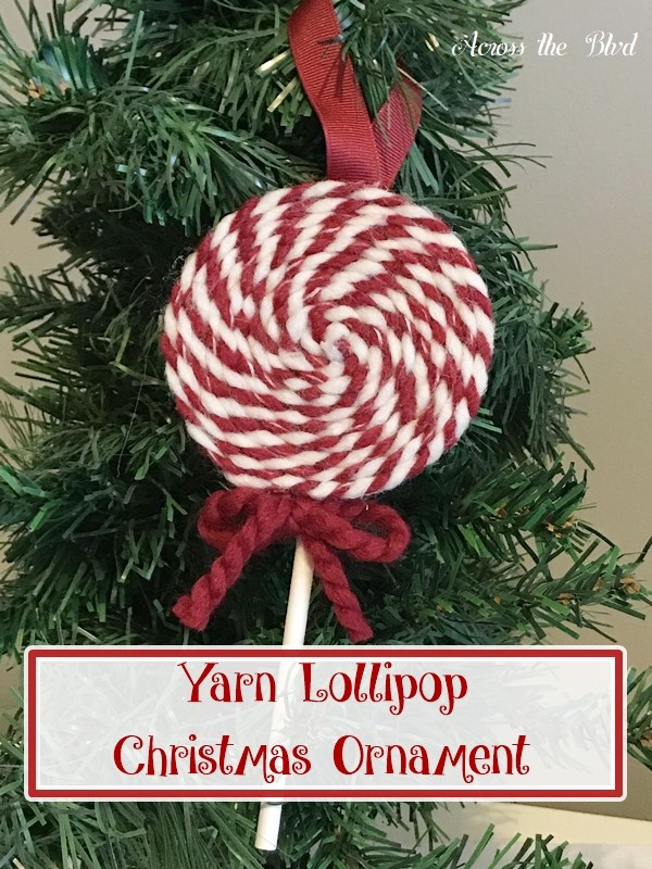 Christmas Yarn Lollipop