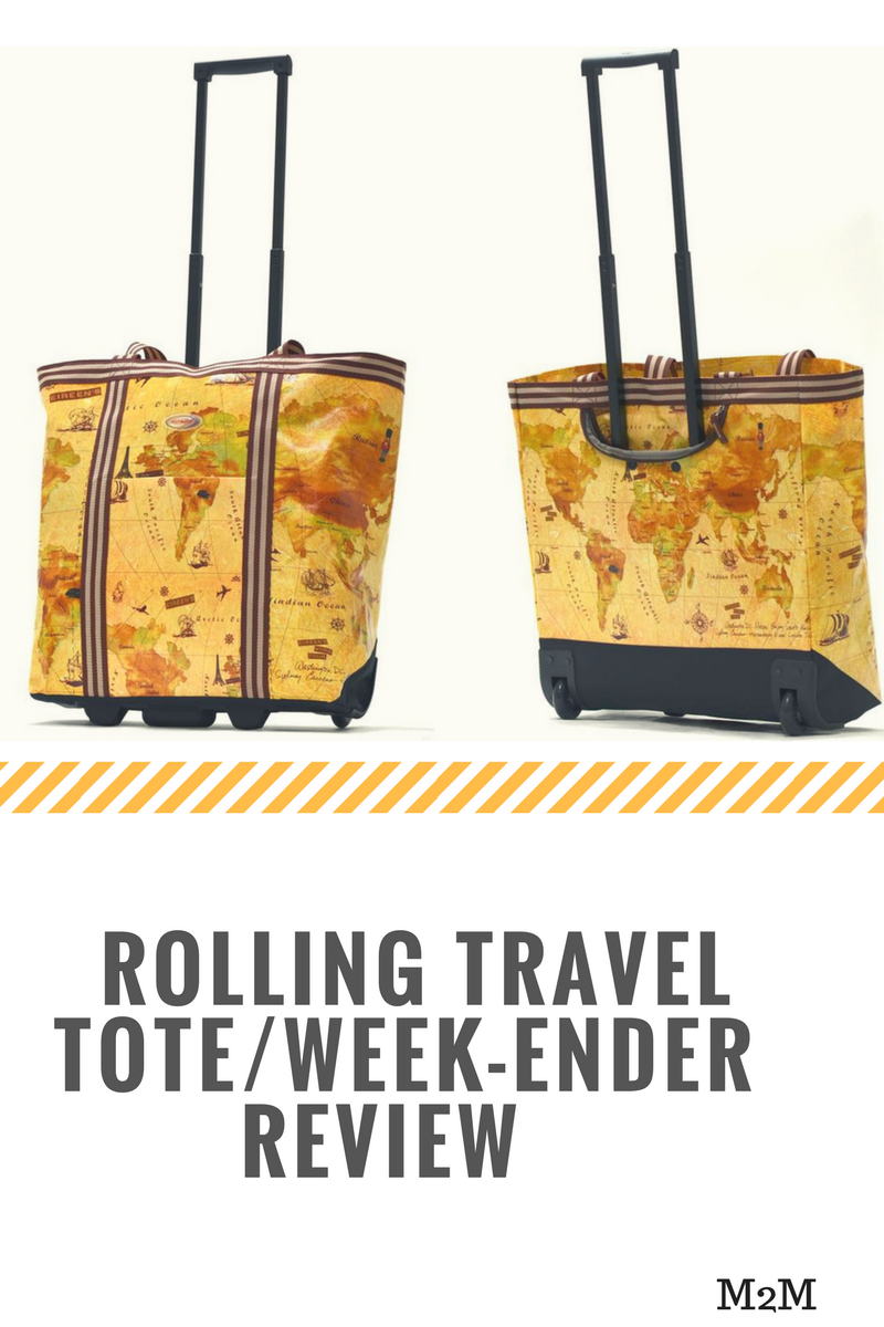 rolling travel tote