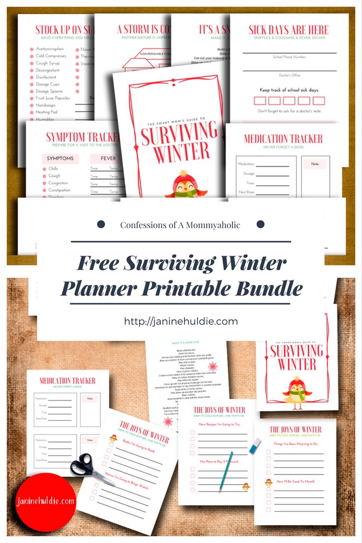 winter planning printables