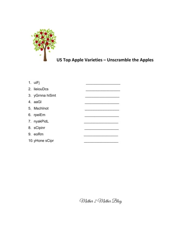 a is for apple activities
