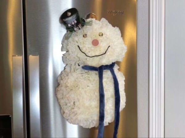 DIY Snowman Wreath