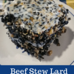 Beef Stew Lard Suet Cakes