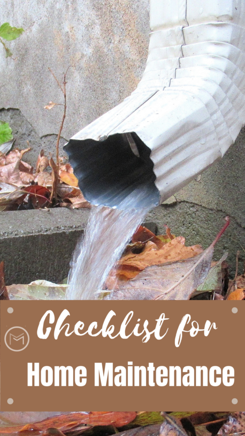 checklist for home maintenance